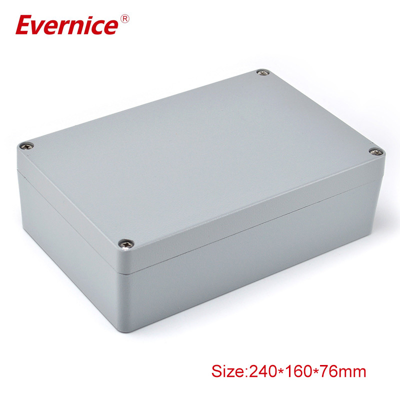 aluminum alloy case pcb instrument box metal electronic project enclosures 240*160*76mm