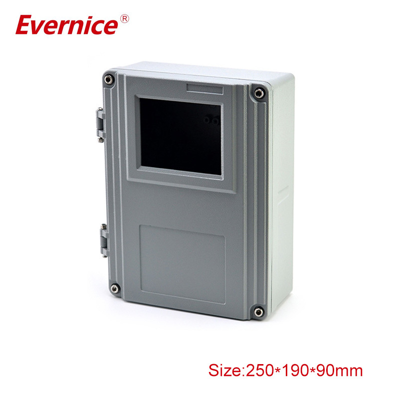 waterproof IP66 die cast aluminum enclosure for PCB metal box 250*190*90mm
