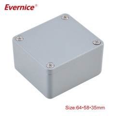 Factory Custom Aluminum Extruded Housing Power Amplifier Case PCB Box 64*58*35mm