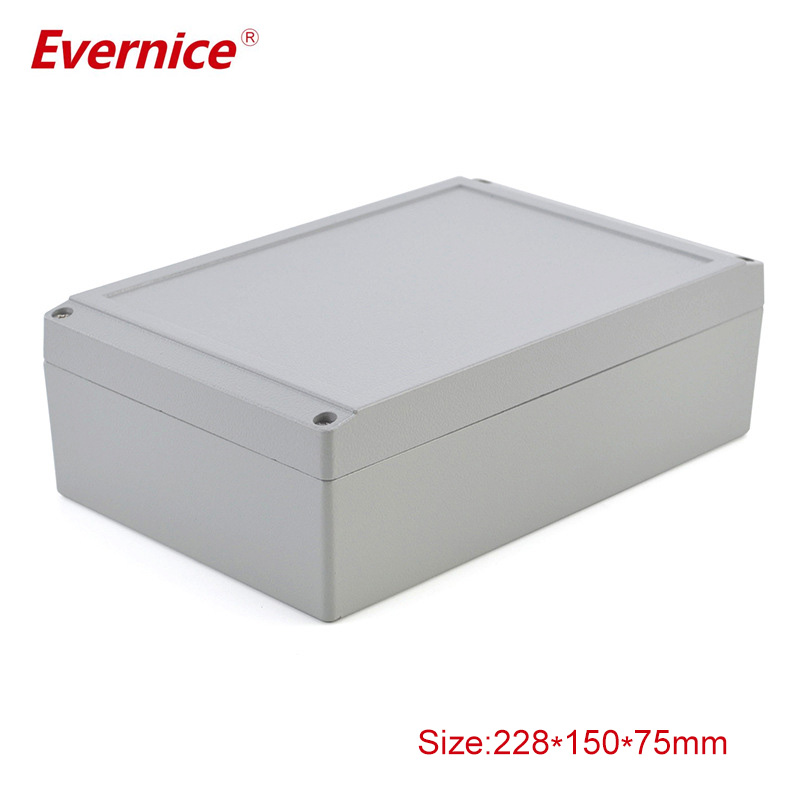 Aluminum waterproof outdoor enclosure Die Casting electrical Junction Box 228*150*75mm