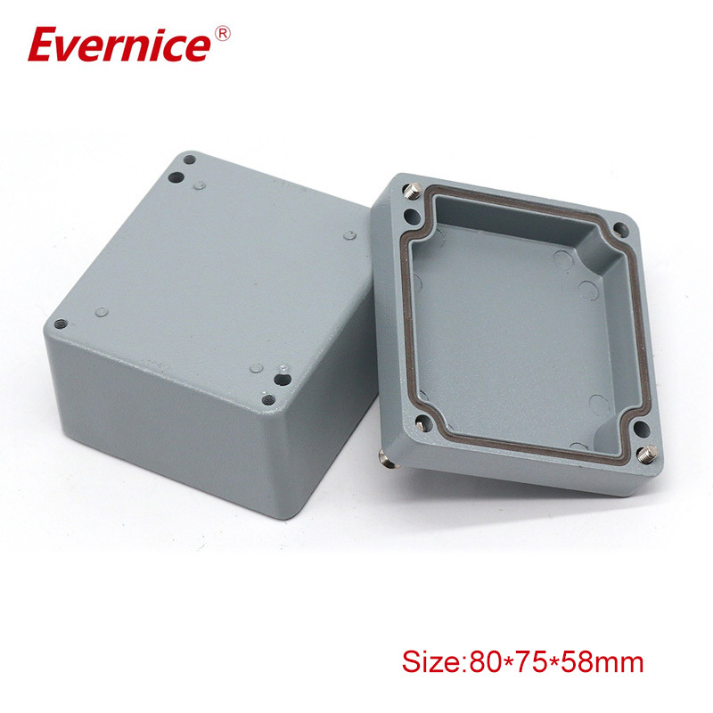 China manufacture electronic box aluminum enclosure for PCB 80*75*58mm