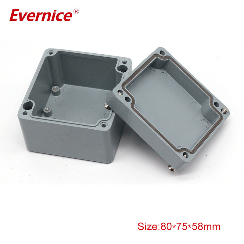 China manufacture electronic box aluminum enclosure for PCB 80*75*58mm