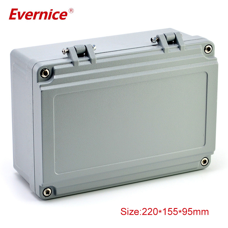 aluminium enclosure box for Circuit board Signal transmitter with cutholes and silkscreen 220*155*95mm