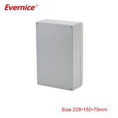 Aluminum waterproof outdoor enclosure Die Casting electrical Junction Box 228*150*75mm