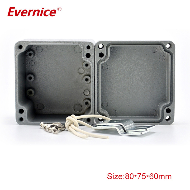 custom metal waterproof aluminum enclosure for electronics 80*75*60mm