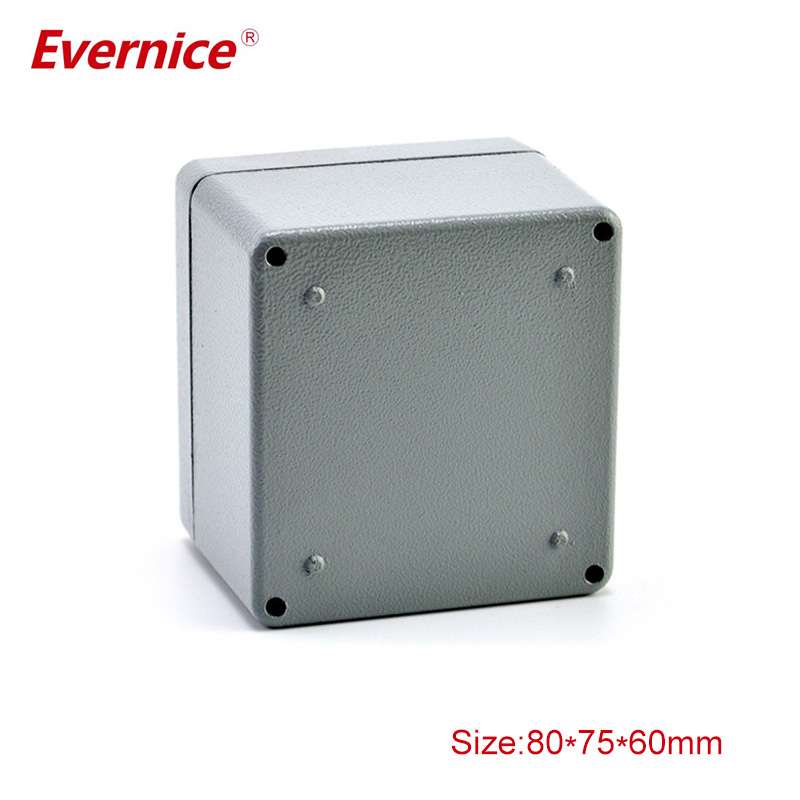 custom metal waterproof aluminum enclosure for electronics 80*75*60mm