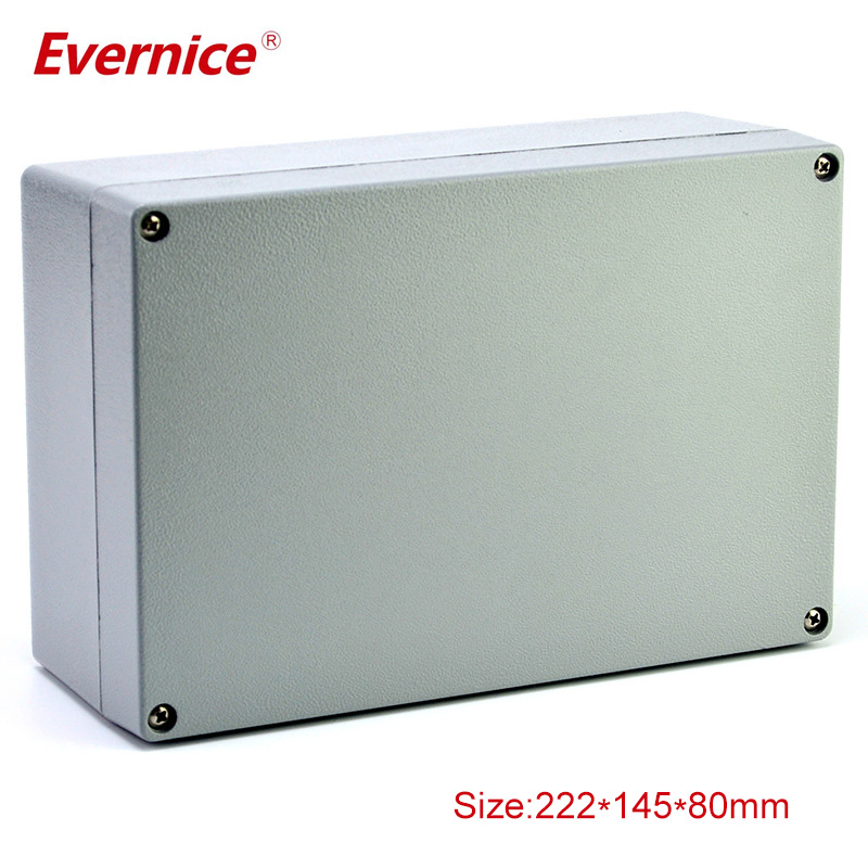 Outdoor Use Die Cast Aluminum Waterproof Project Box for Electronics 222*145*80mm