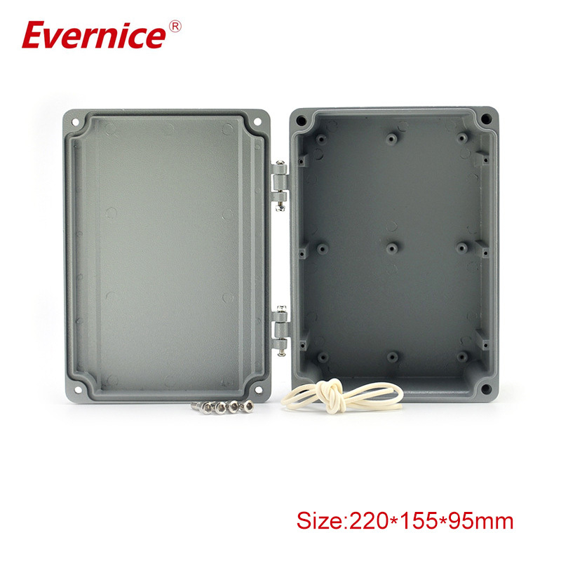 aluminium enclosure box for Circuit board Signal transmitter with cutholes and silkscreen 220*155*95mm