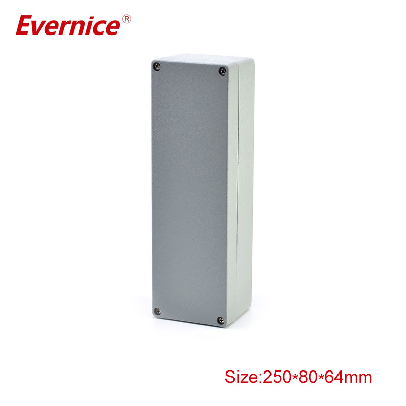 Industrial Aluminum Box Beautiful Enclosure Project Case Extruded Aluminum Electrical Circuit Board Housing 250*80*64mm