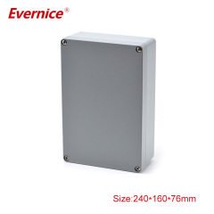 aluminum alloy case pcb instrument box metal electronic project enclosures 240*160*76mm