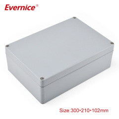 outdoor use diecast aluminum housing electronics equipment enclosure extrusion aluminium enclosure for pcb design300*210*102mm