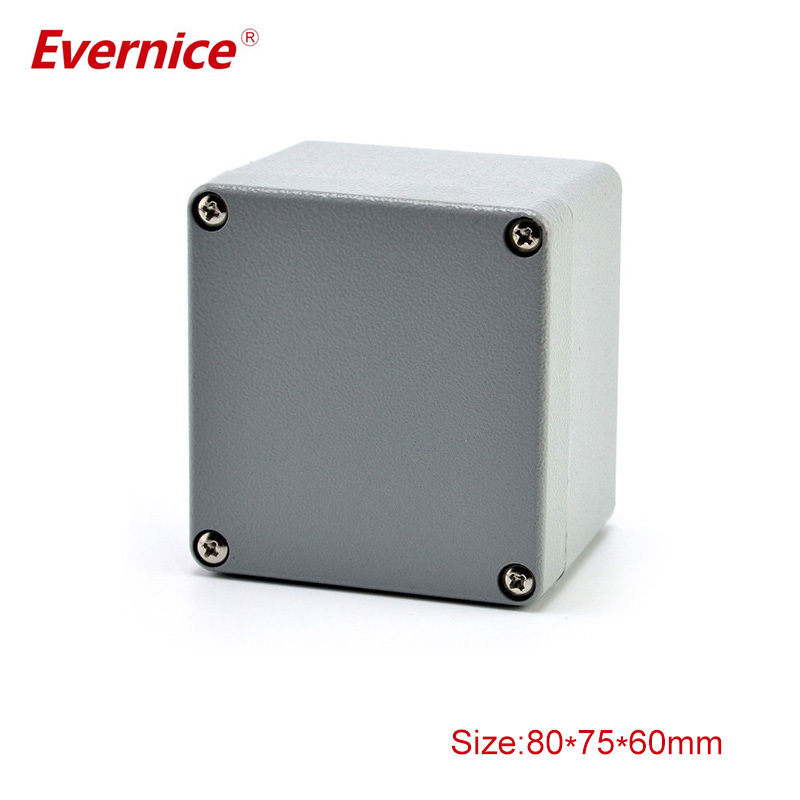 custom metal waterproof aluminum enclosure for electronics 80*75*60mm