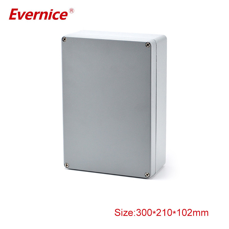 outdoor use diecast aluminum housing electronics equipment enclosure extrusion aluminium enclosure for pcb design300*210*102mm