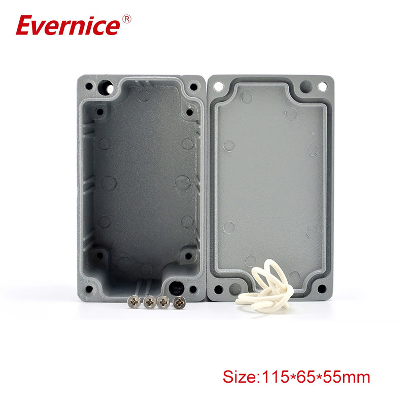 factory diecast aluminum enclosure electronic box for PCB 115*65*55mm