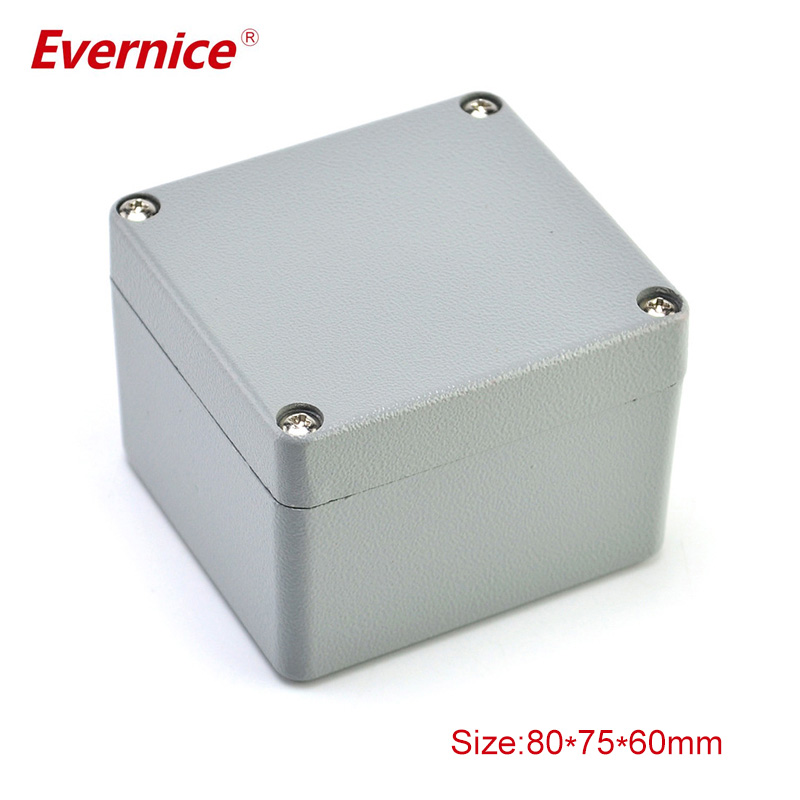 custom metal waterproof aluminum enclosure for electronics 80*75*60mm