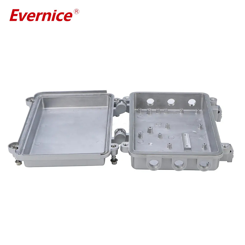 A-001B: 210*130*60MM Outdoor Waterproof CATV Amplifier Aluminum Enclosure Box Ethernet 3G 4G 5G Power Control Junction box Telecom Base Station Housing