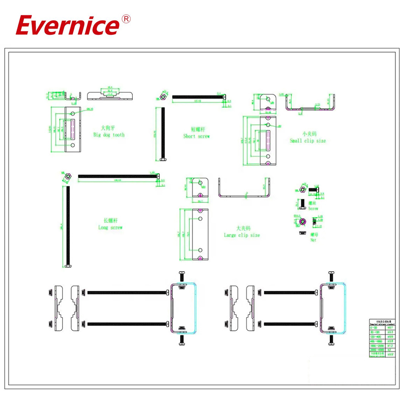 021 series aluminum box brackets installation holding pole clamp