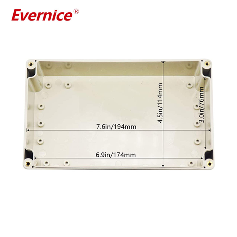 Clear Cover Plastic Enclosure Transparent electronics enclosure Junction box PCB electronic components box 200*120*75mm