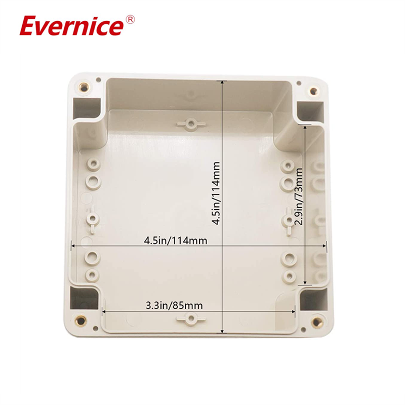 Clear Cover Plastic Enclosure Transparent electronics enclosure Junction box PCB electronic components box project box casings housings 120*120*90mm