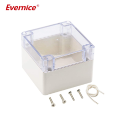 Clear Cover Plastic Enclosure Transparent electronics enclosure Junction box PCB electronic components box 120*120*90mm