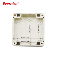 Clear Cover Plastic Enclosure Transparent electronics enclosure Junction box PCB electronic components box 83*81*56mm