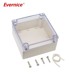 Clear Cover Plastic Enclosure Transparent electronics enclosure Junction box PCB electronic components box 160*160*90mm