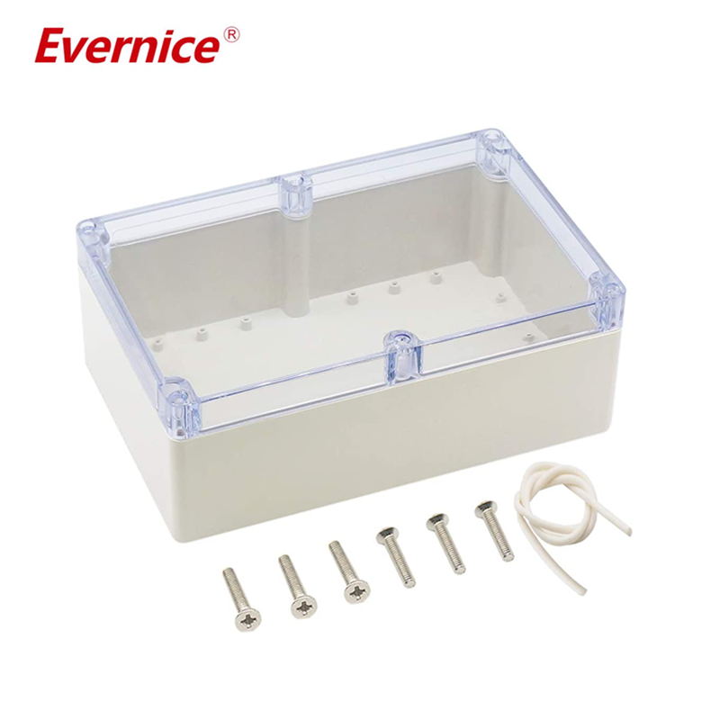 Clear Cover Plastic Enclosure Transparent electronics enclosure Junction box PCB electronic components box 230*150*87mm