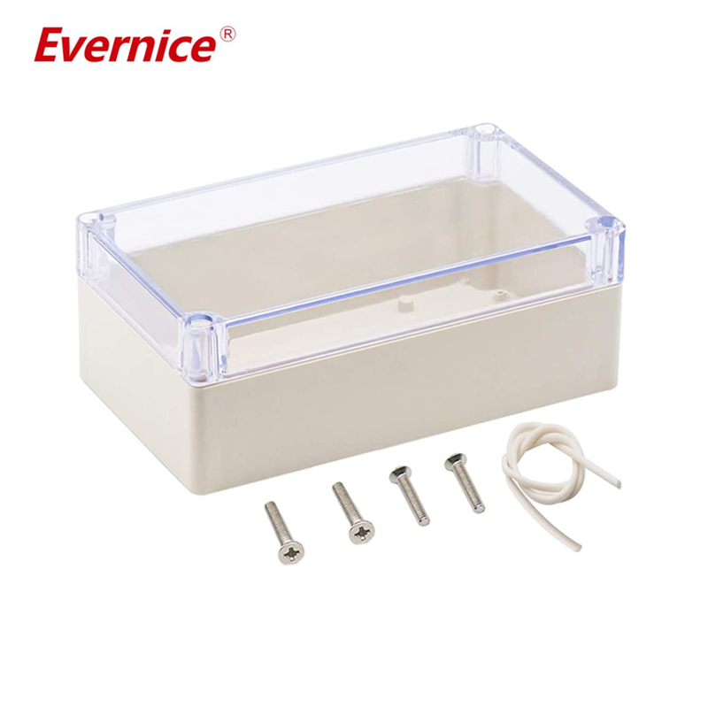 Clear Cover Plastic Enclosure Transparent electronics enclosure Junction box PCB electronic components box 158*90*60mm