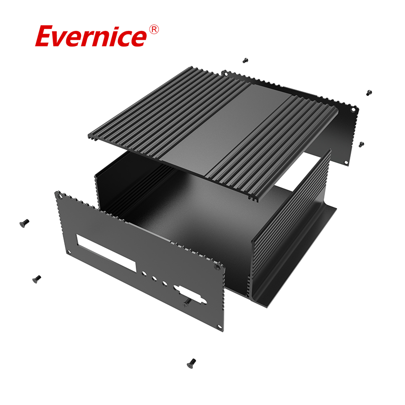 high quality sheet metal fabrication anodise extrusion aluminum enclosure electronic enclosure battery box 190*72mm-L