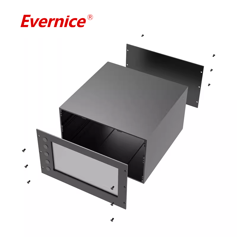 wall mounting aluminum enclosure metal box sheet metal fabrication aluminum case electronic power battery box housing 200*120mm-L