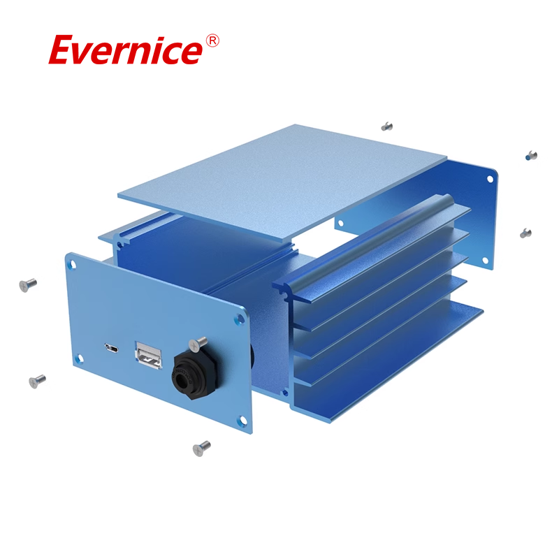 Extrusion extruded aluminum enclosure electronics enclosure box control box 138*57mm-L