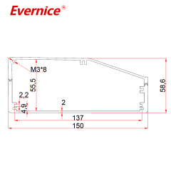 150*67mm-L aluminum enclosure electronics enclosure box for telecom device