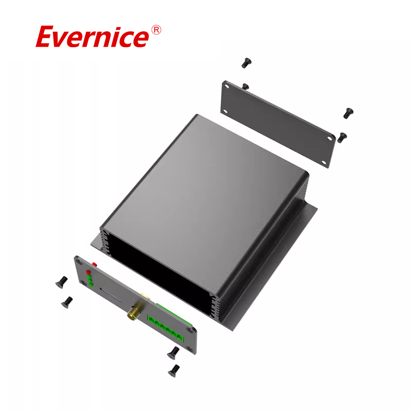 CNC machining aluminum enclosure sheet metal fabrication electronic instrument enclosure box housing 103*33mm-L