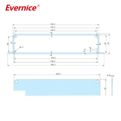 155*32-L aluminum extrusion profiles boxes and enclosures electronic project case