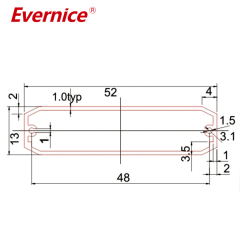 Anodizing Aluminum Alloy enclosure metal fabrication electronics enclosure housing box case instrument enclosure project box 52*13mm