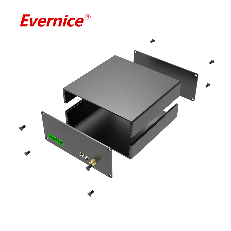 OEM Stamping anodized aluminum enclosure electronic enclosure junction box 105*44mm-L