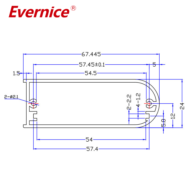 Anodizing Aluminum Alloy enclosure metal fabrication electronics enclosure housing box case instrument enclosure project box 67*24mm