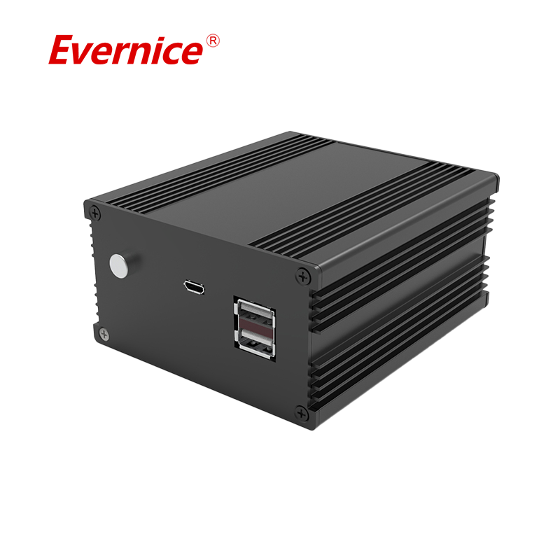 OEM Stamping anodized aluminum extrusion enclosure metal fabrication electronics enclosure junction box 90*50mm-L