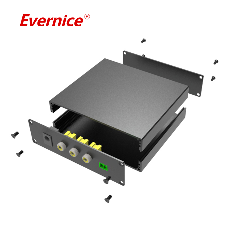 Factory CNC Machining stamping electronic Instrument enclosure aluminum box battery box 112*31mm-L