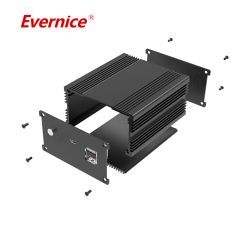 OEM Stamping anodized aluminum extrusion enclosure metal fabrication electronics enclosure junction box 90*50mm-L