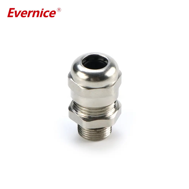 Brass nickel plated metal cable waterproof joint fixing seal at gland