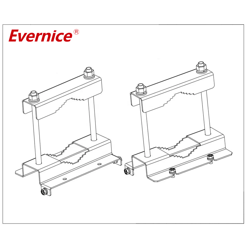 075 series aluminum box installation holding pole clamp