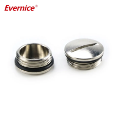 Brass nickel plated metal plug fixed seal M16 M20 M22 M25