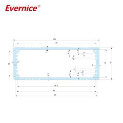 106*40mm-L aluminum power amplifier enclosure metal electronics box instrument