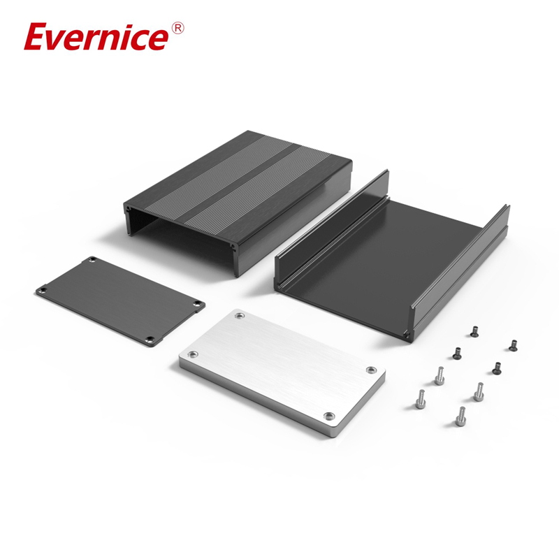 106*55mm-L brushed aluminum alloy case pcb instrument box metal electronic project