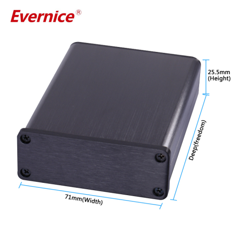 71*25.5mm-L aluminum enclosure electronics enclosure box for instrumentation