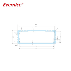 82.8*28.8mm-L aluminum amp chassis box metal enclosure design china aluminum