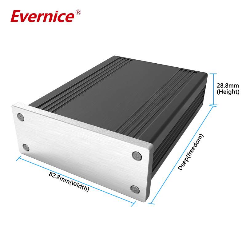 82.8*28.8mm-L aluminum amp chassis box metal enclosure design china aluminum