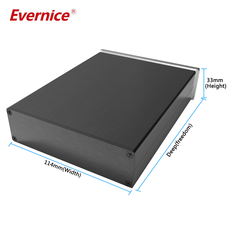 114*33mm-L cheap aluminium project enclosure metal box for electronics