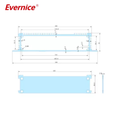 143*31mm-L aluminium chassis enclosures for electronics wall mount box